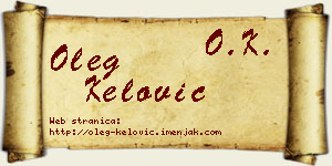 Oleg Kelović vizit kartica